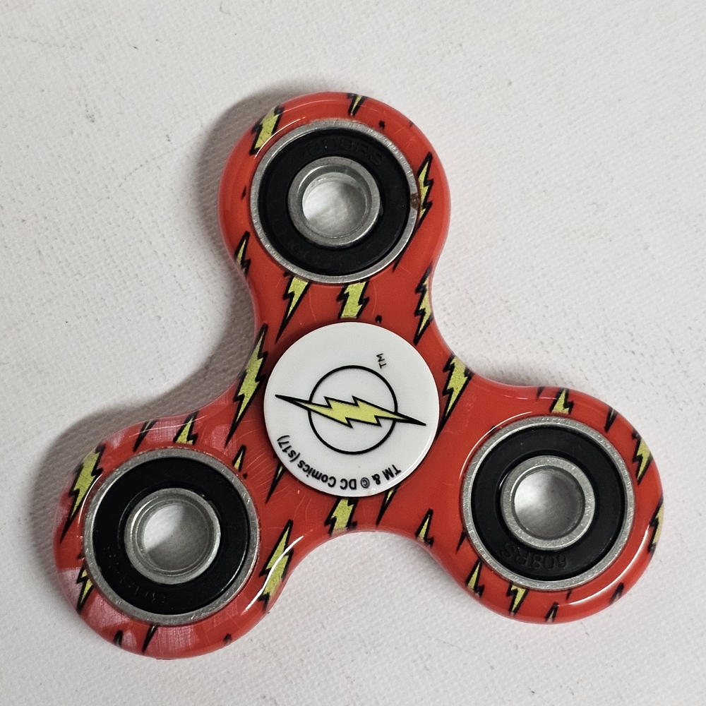 DC Comics The Flash Fidget Spinner – Red Lightning Logo – Collectible Toy